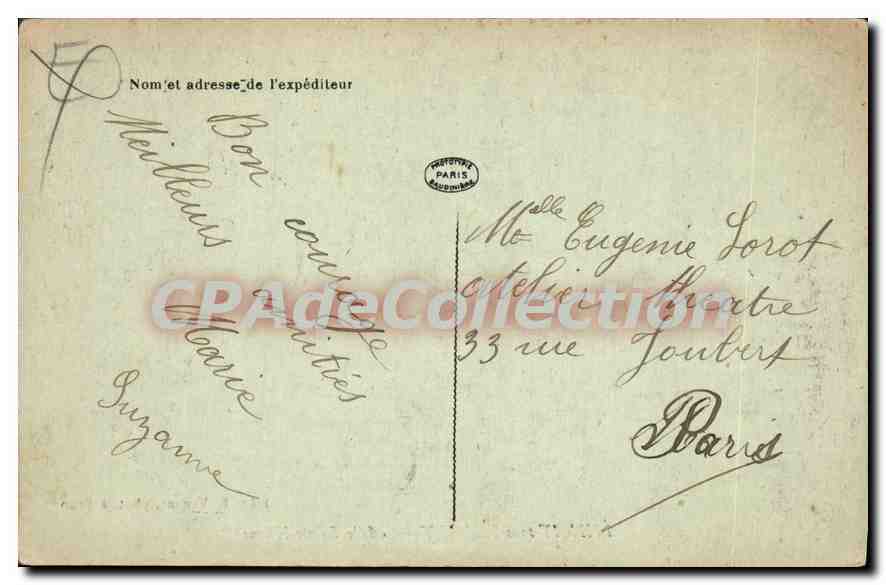 CPA Epinay Sous Senart Asile Sainte Helene — Back