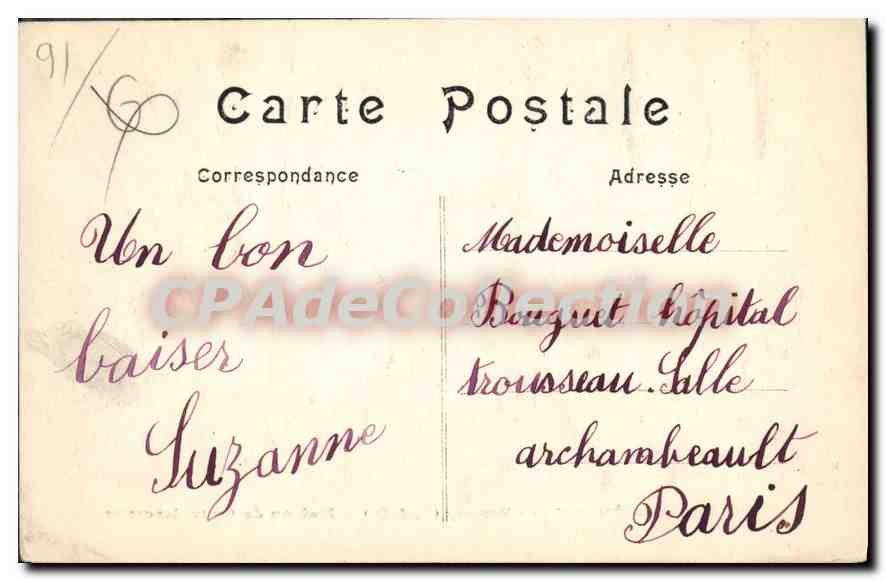 CPA Epinay Sous Senart Par Brunoy Maison De Convalescence — Back