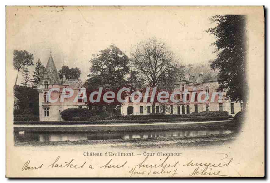 CPA Chateau D'Esclimont Cour D'Honneur