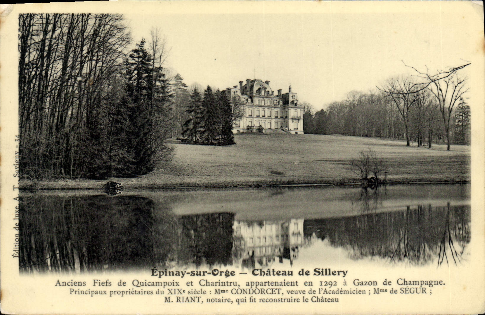 CPA Epinay Sur Orge Chateau De Sillery