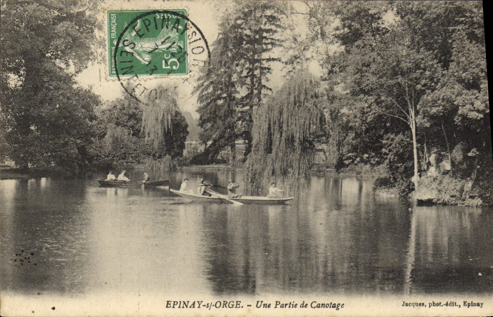 CPA Epinay Sur Orge Une Partie De Canotage