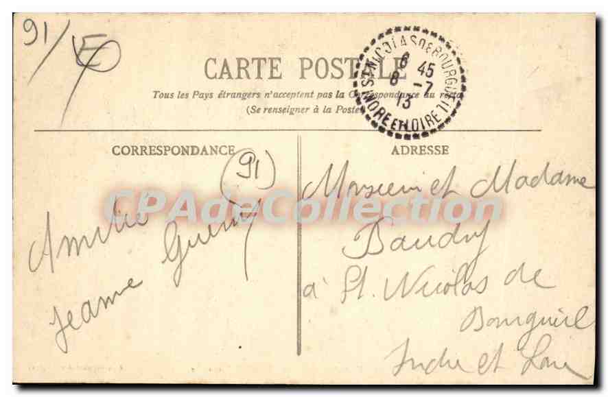CPA Epinay Sur Orge Une Partie De Canotage — Rückseite