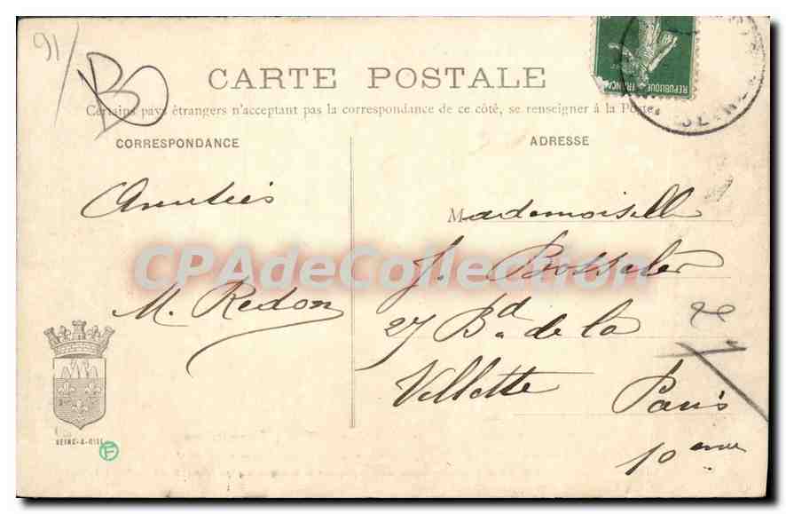 CPA Lormoy Longpont Le Château — Rückseite
