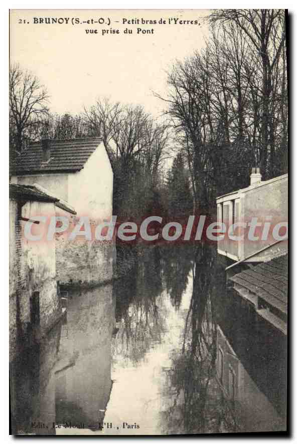 CPA Brunoy Petit Bras De I'Yerres Vue Prise Du Pont