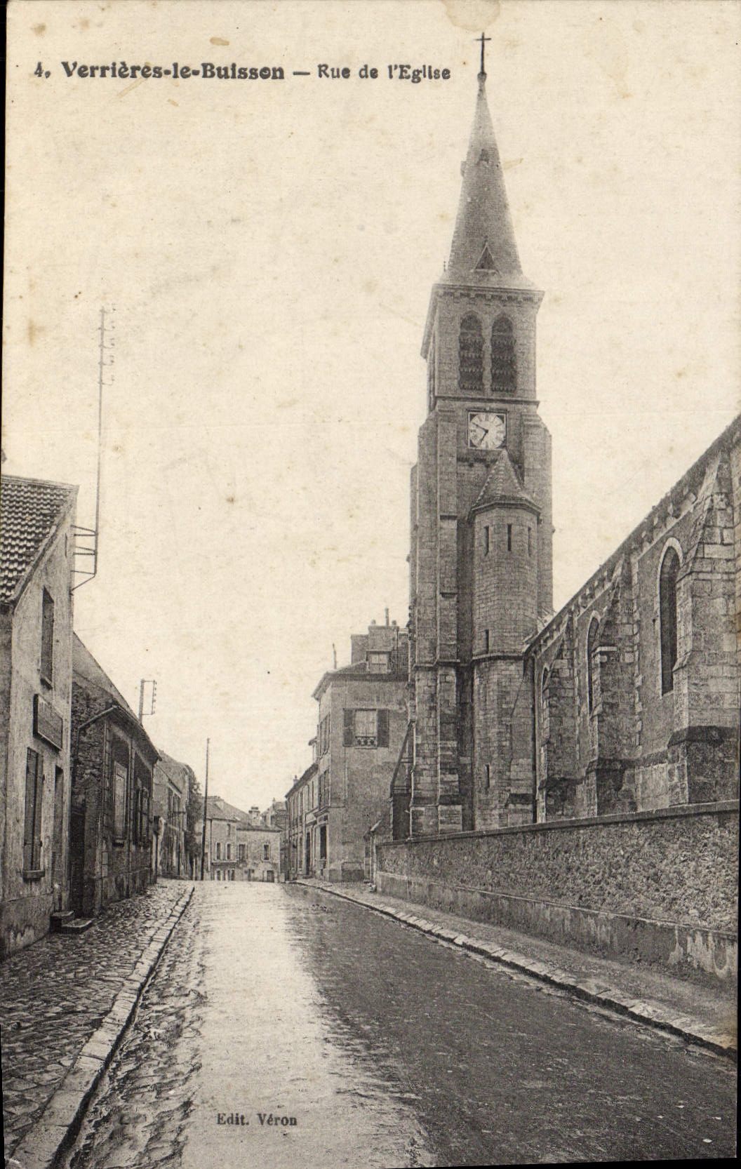 CPA Verrieres Le Buisson Rue De I'Eglise