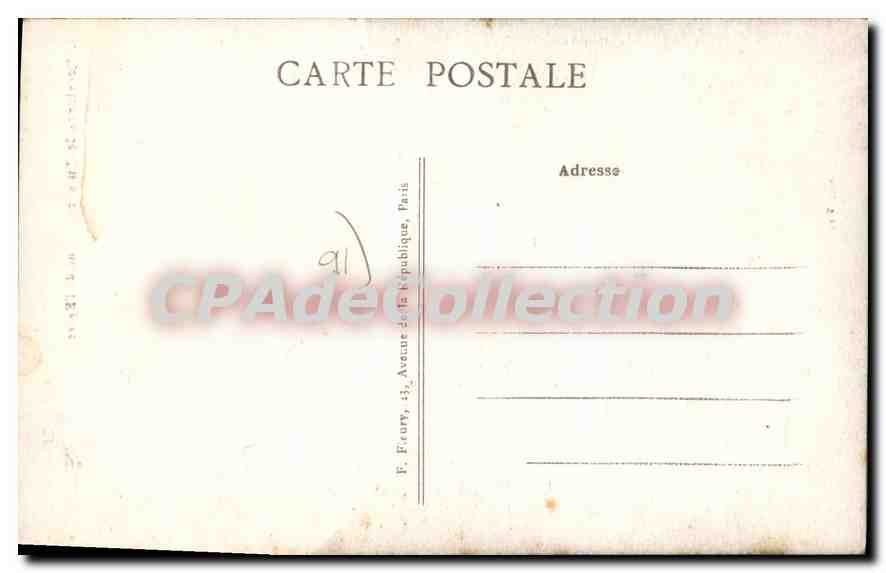 CPA Verrieres Le Buisson Rue De I'Eglise — Rückseite