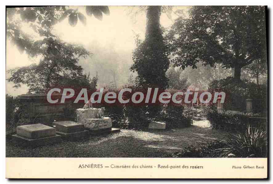 Asnières — Cimetière des chiens - Rond-point des rosiers — Photo Gilbert René