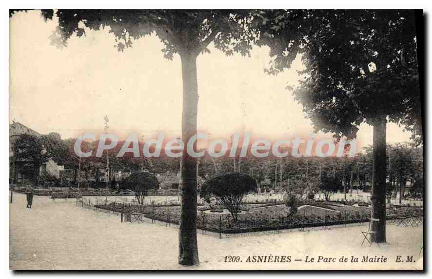 Asnières — Le Parc de la Mairie — E.M. n°1209