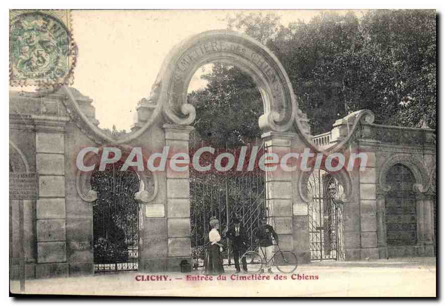 CPA Clichy Entree Du Cimetiere Des Chiens