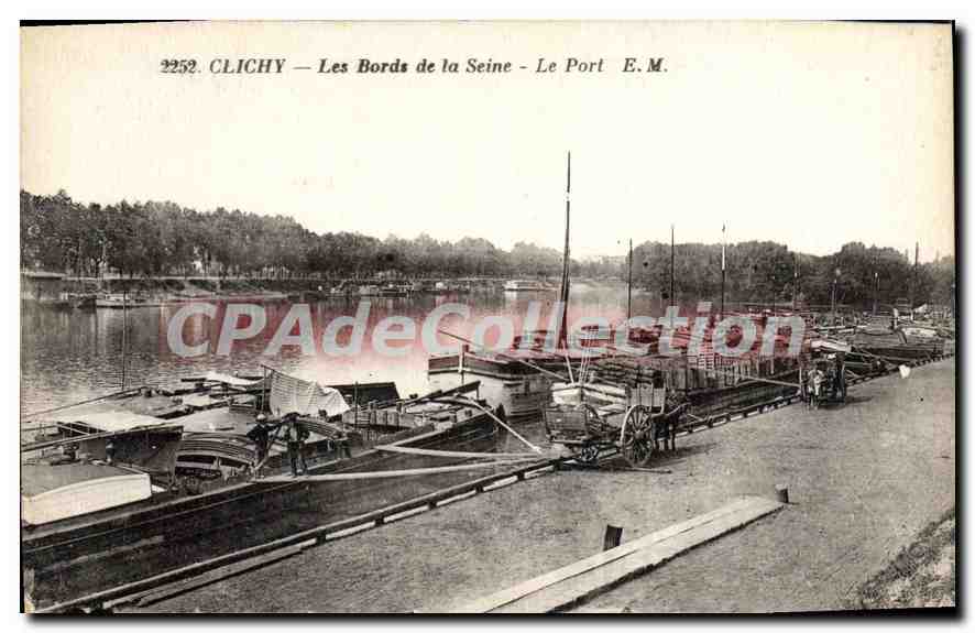 CPA Clichy Les Bords De La Seine Le Port