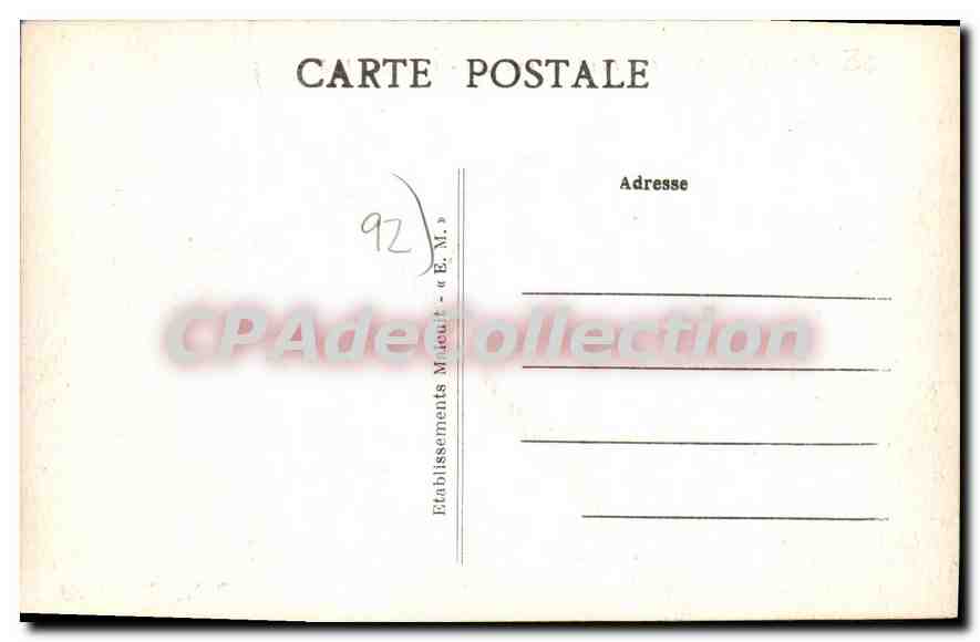 CPA Clichy Les Bords De La Seine Le Port — Rückseite