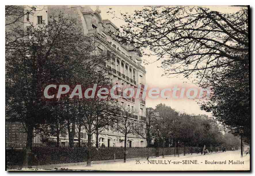 Neuilly-sur-Seine — Boulevard Maillot — éditeur CPAdéCollection, n°25