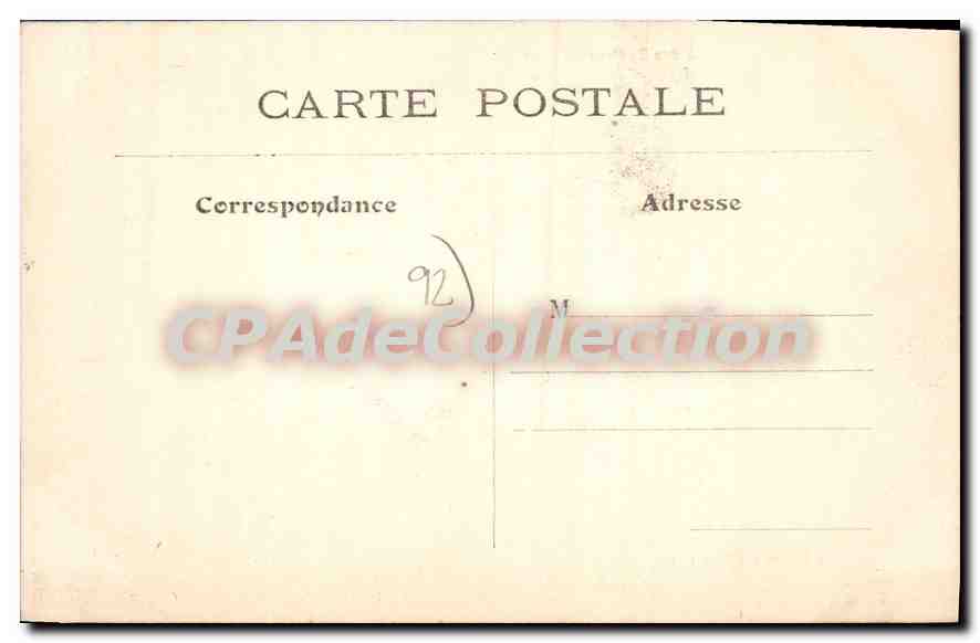 CPA Saint Cloud Un Coin Du Jardin Anglais — Rückseite