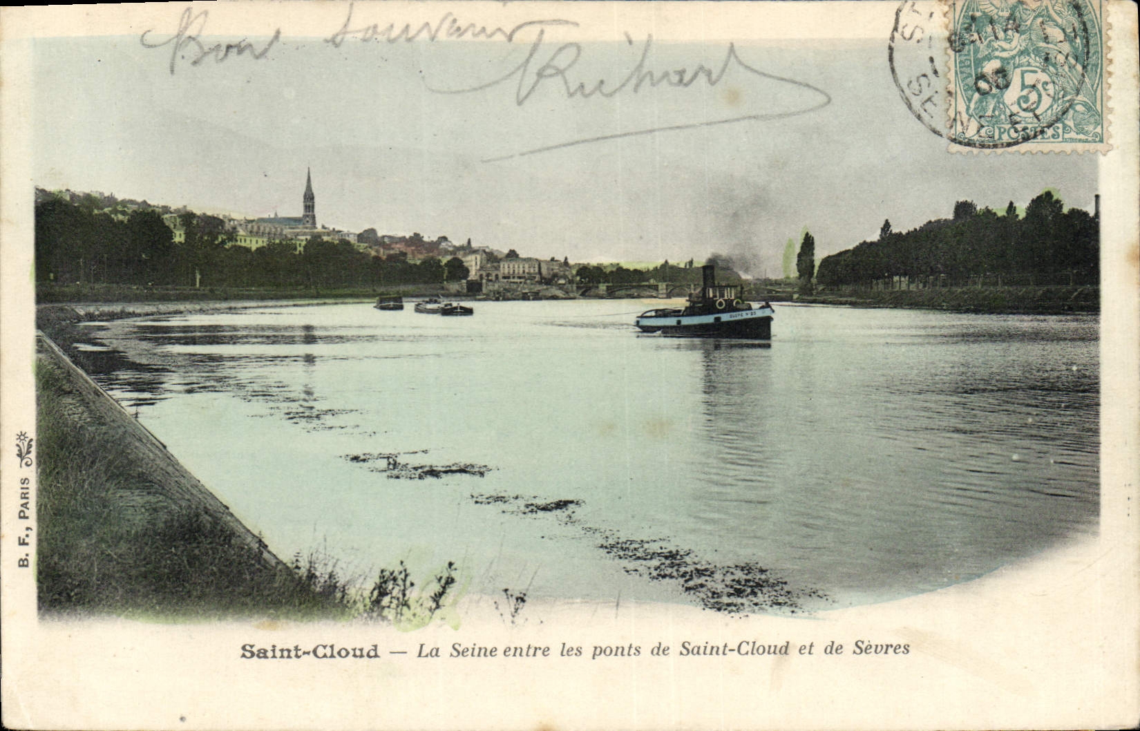 CPA Saint Cloud La Seine Entre Les Ponts De Saint Cloud er de Sèvres