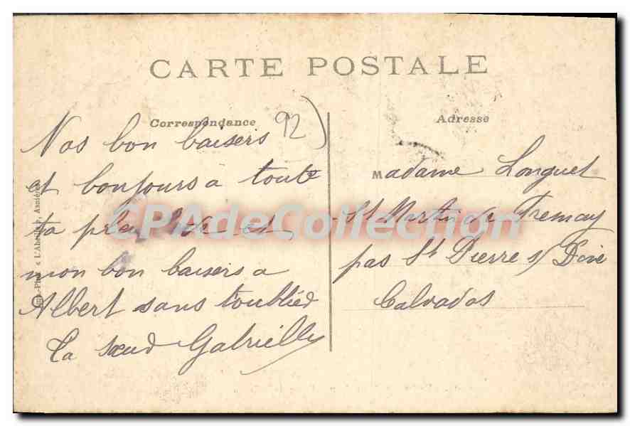 CPA Bois De Meudon Etang De Villebon — Rückseite