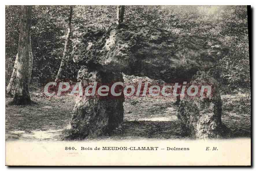 CPA Bois De Meudon Clamart Dolmens