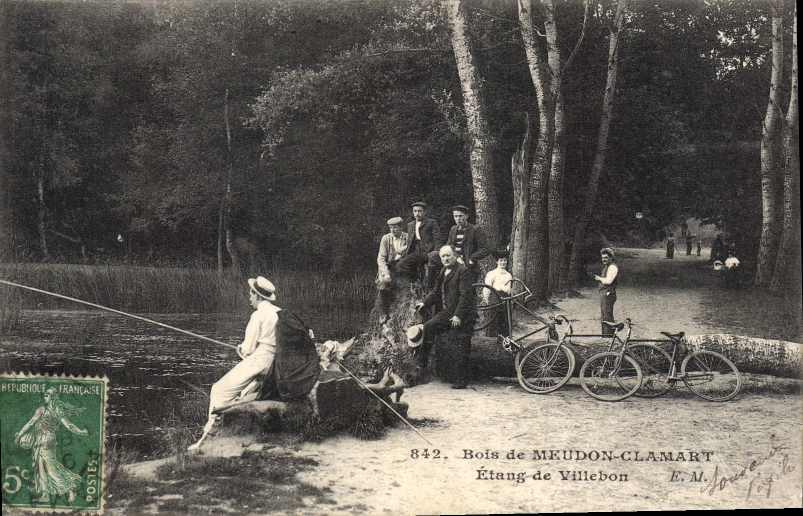 CPA Bois De Meudon Clamart Etang De Villebon