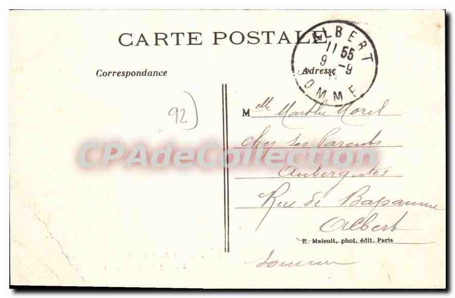 CPA Bois De Meudon Clamart Etang De Villebon — Rückseite