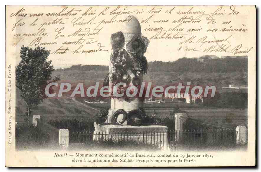 CPA Rueil Monument Commemoratif De Buzenval 19 janvier 1871