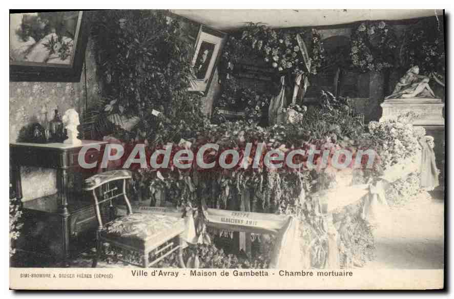 CPA Ville D'Avray Maison De Gambetta Chambre Mortuaire