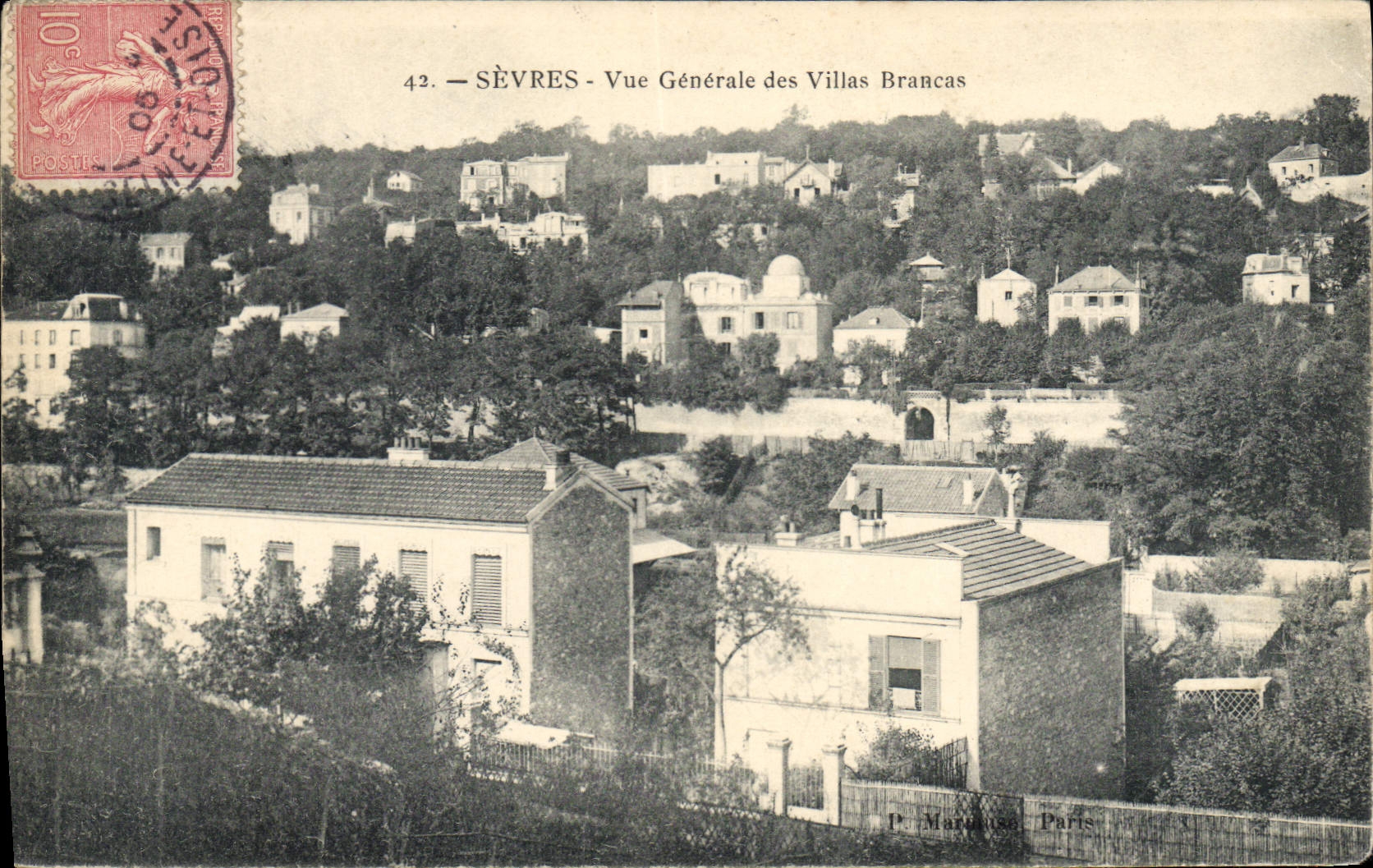 CPA Sevres Vue Generale Des Villas Brancas