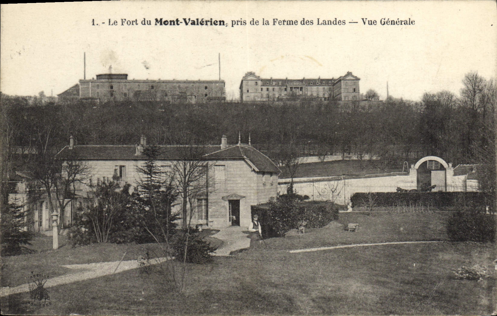 CPA Le Fort Du Mont Valerien Pris De La Ferme Des Landes Vue Generale