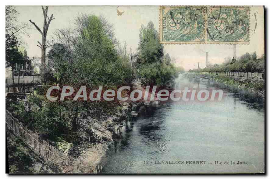CPA Levallois Perret Ile De La Jatte