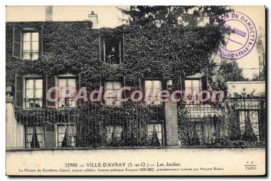 CPA Ville D'Avray Les Jardies Maison De Gambetta Honoré de Balzac
