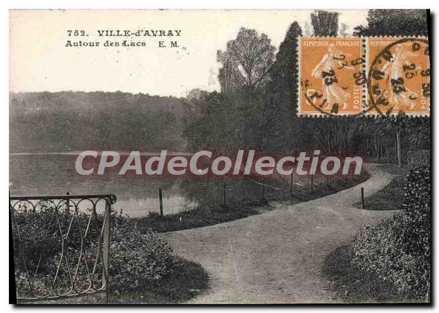 CPA Ville D'Avray Autour Des Lacs