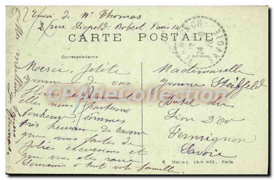 CPA Ville D'Avray Autour Des Lacs — Rückseite