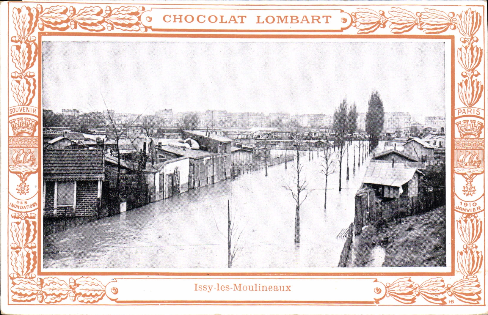 CPA Chocolat Lombart Issy Les Moulineaux