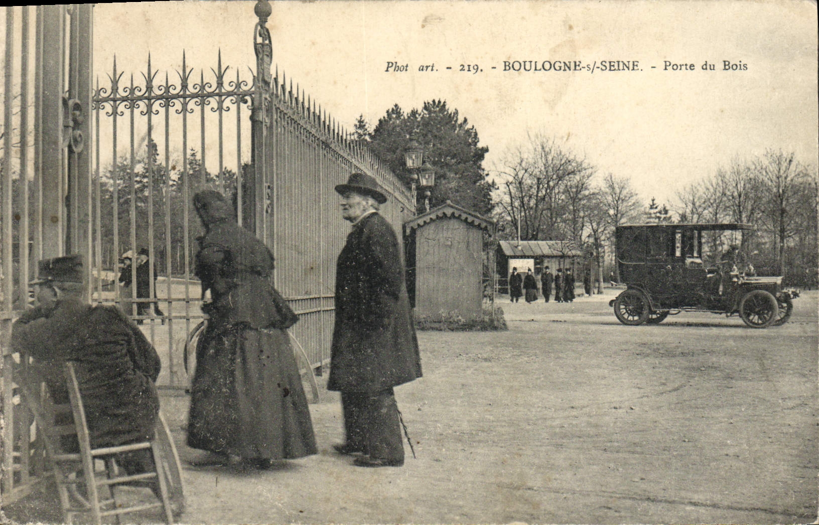 CPA Boulogne Sur Seine Porte Du Bois Automobile