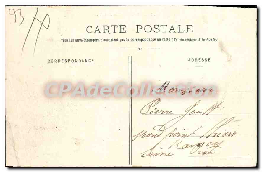 CPA Montfermeil Le Vallon De I'Abime — Back
