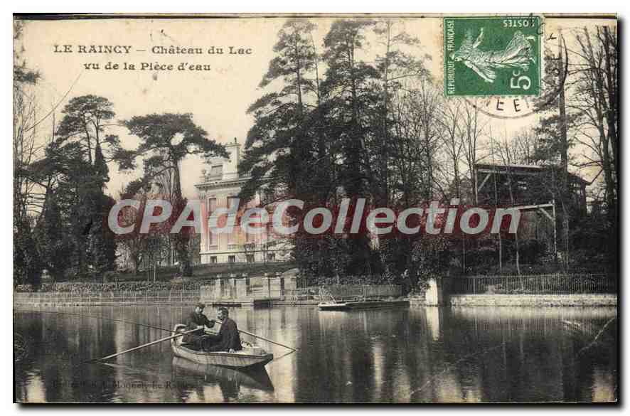 CPA Le Raincy Chateau Du Lac Vu De La Piece D'Eau