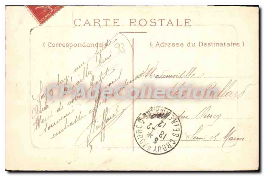 Promenade du Raincy - Les Sept-Îles — Édit. Bertomeu, imprimeur et mandataire — Rückseite