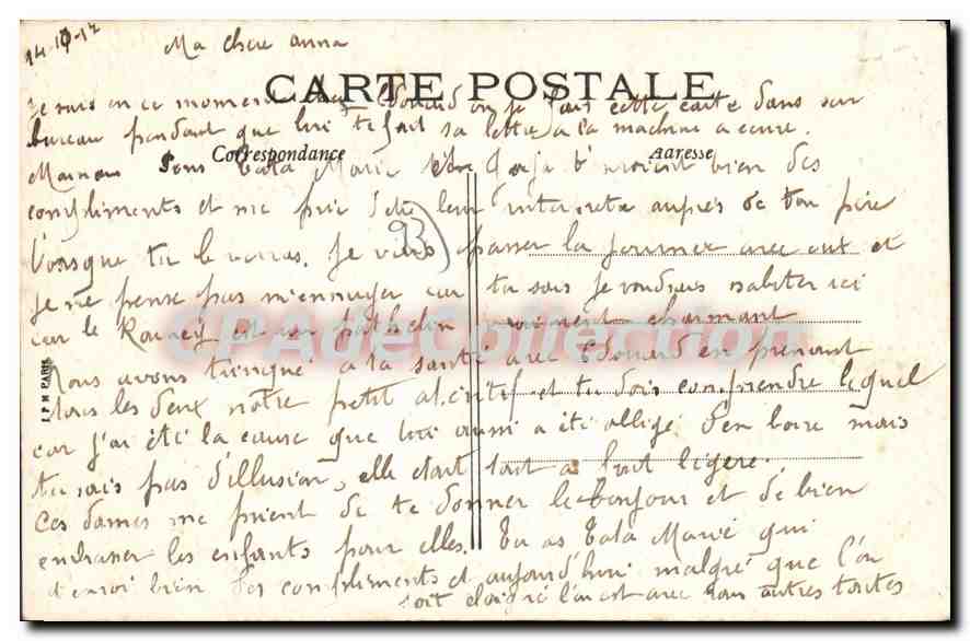 CPA Le Raincy Un Coin De La Piece D'Eau — Rückseite