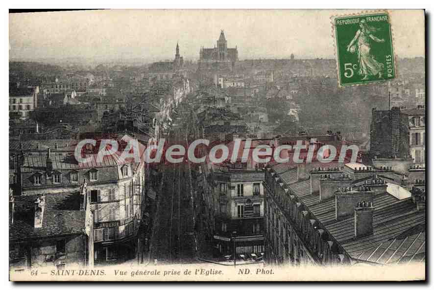 SAINT-DENIS — Vue générale prise de l'Église — ND. Phot.