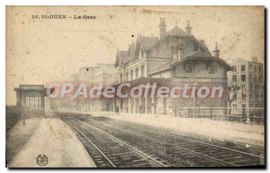 St-Ouen — La Gare — Phototype T. Abellé, Paris