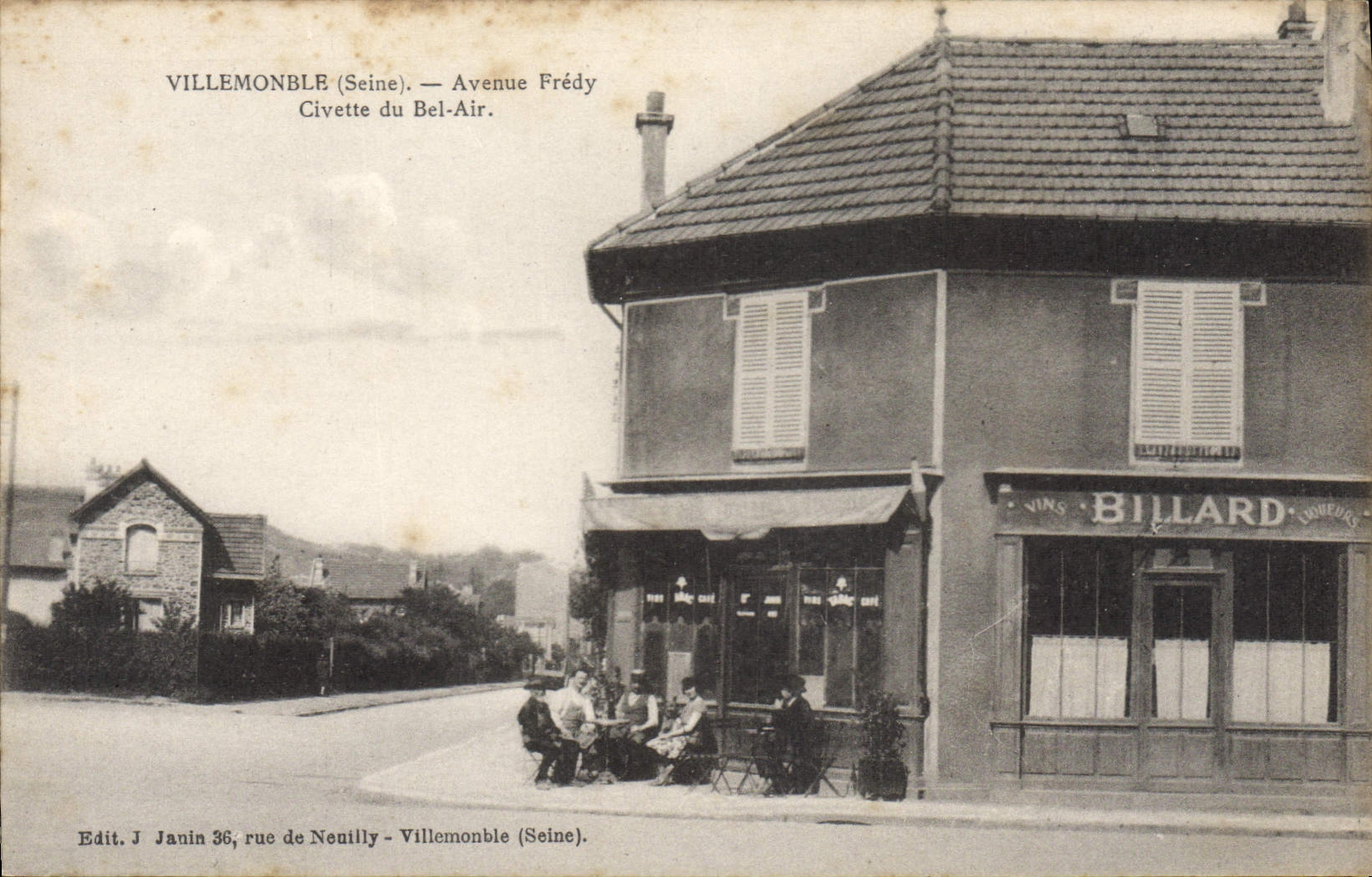 CPA Villemomble Avenue Fredy Civette Du Bel Air billard