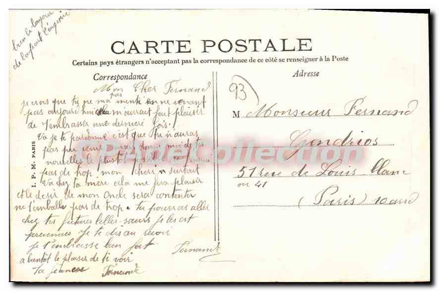 CPA Sevran Poudrerie Nationale De Sevran Livry — Rückseite