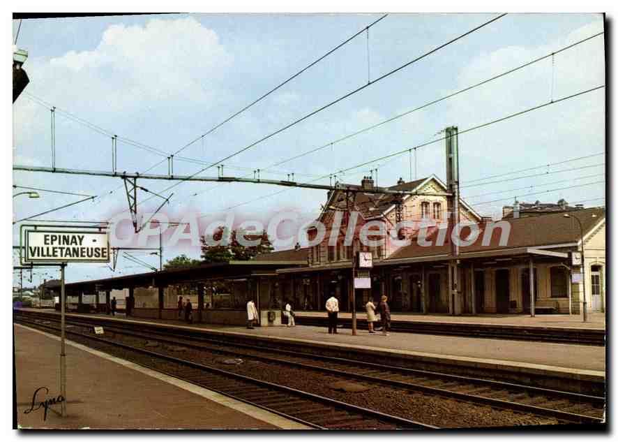 CPSM Epinay Villetaneuse La Gare Saint Denis