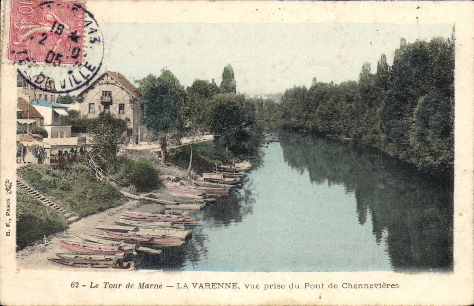 CPA Le Tour De Marne La Varenne Vue Prise Du Pont De Chennevieres