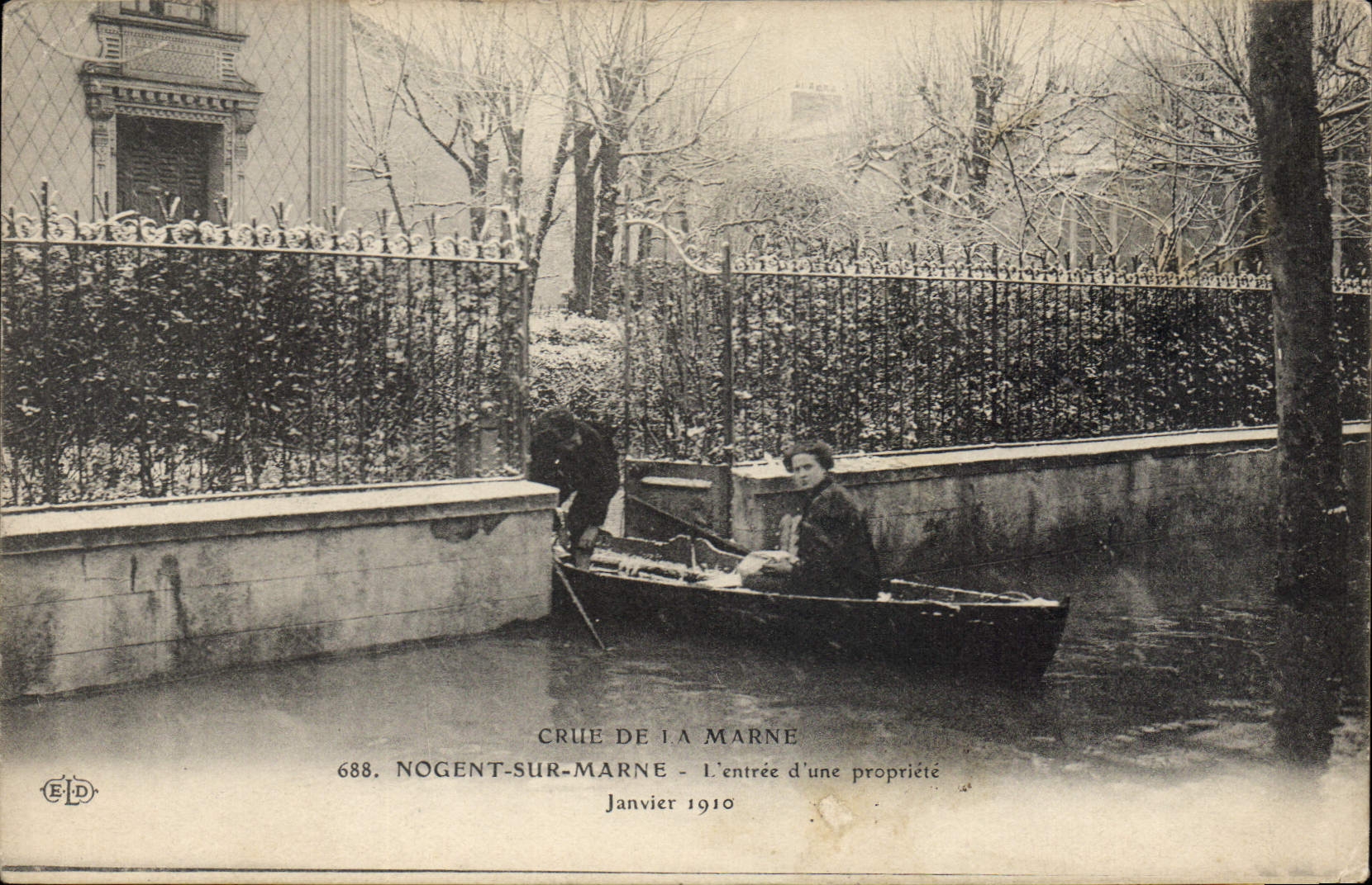 Nogent-sur-Marne — Allagamento della Marne — Editore E.D. n°688