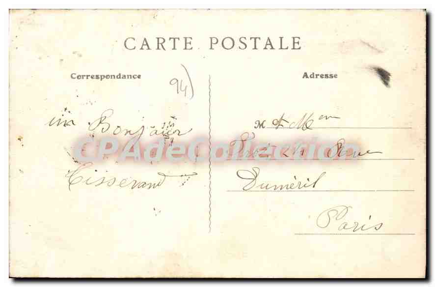 CPA La Varenne Saint Hilaire Entree Du Château — Back