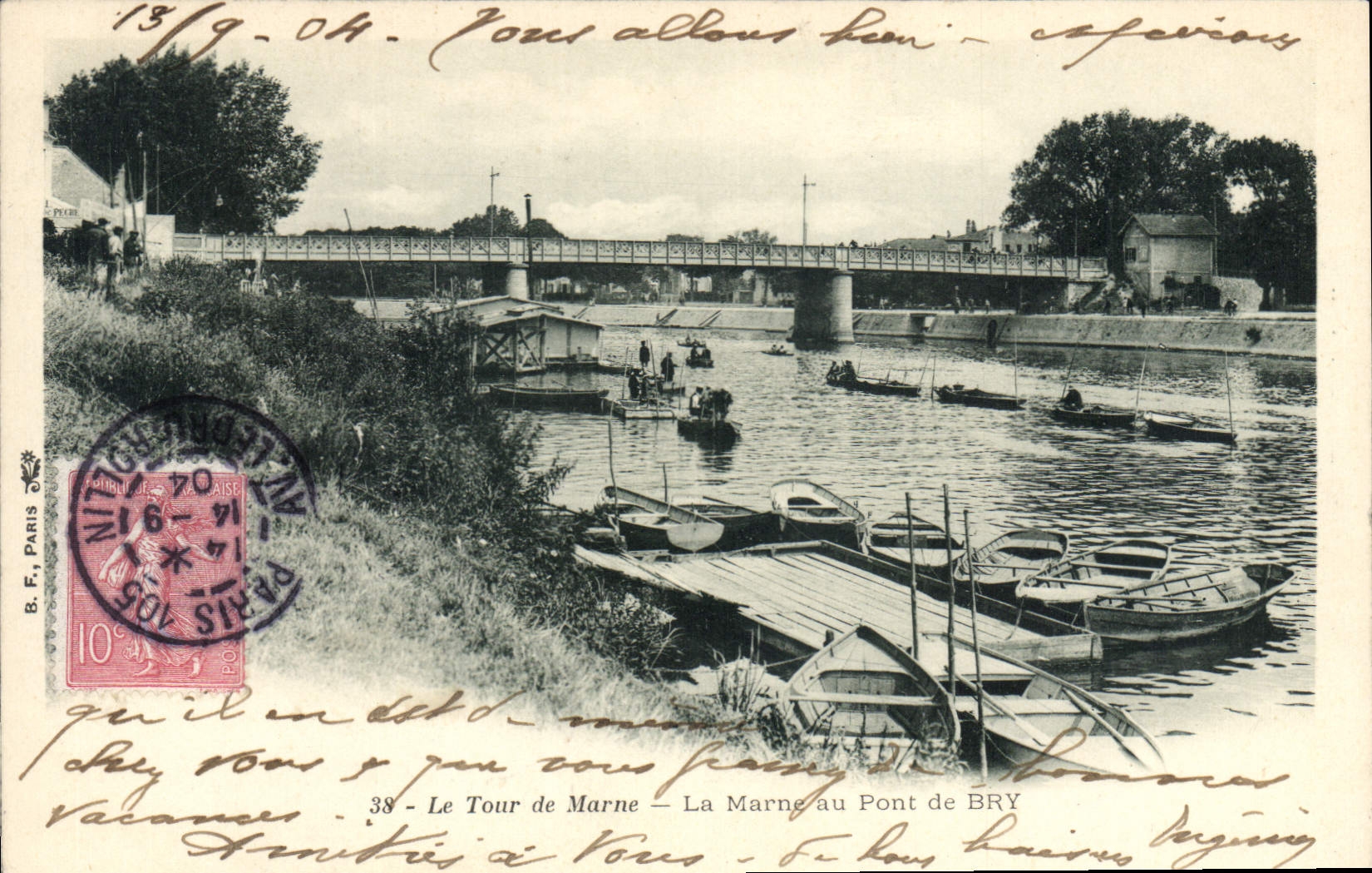 CPA Le Tour De Marne La Marne Au Pont De Bry