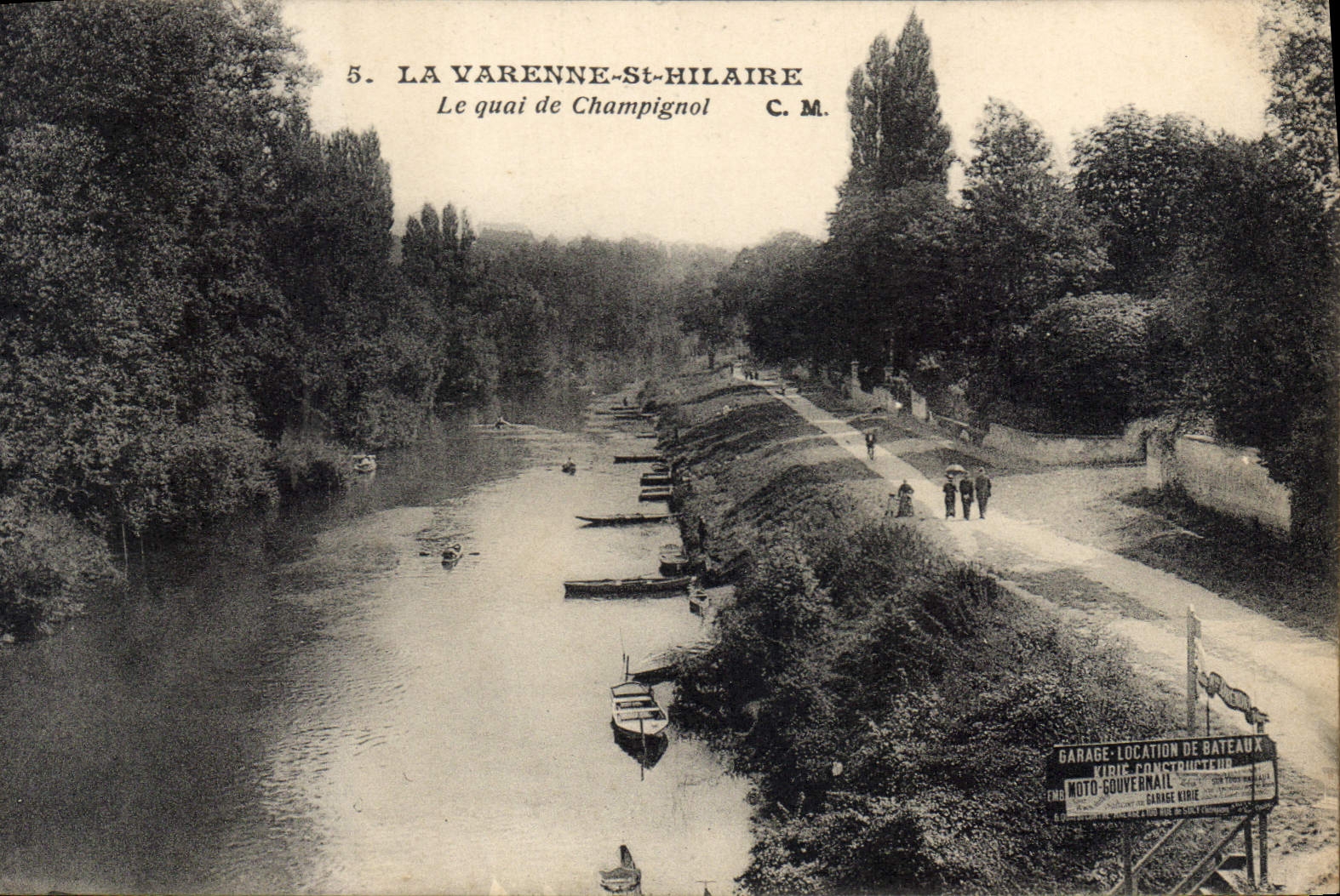 CPA La Varenne St Hilaire Le Quai De Champignol