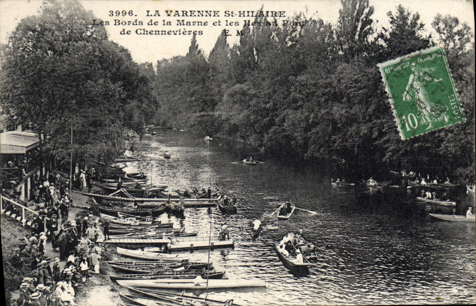 CPA La Varenne St Hilaire Les Bords De La Marne Et Les iles du pont de Chennevieres