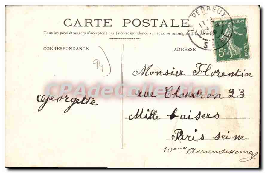Nogent-sur-Marne — Das Tanton-Casino — E. Bachelot, Fotoverlag, Le Perreux — Rückseite