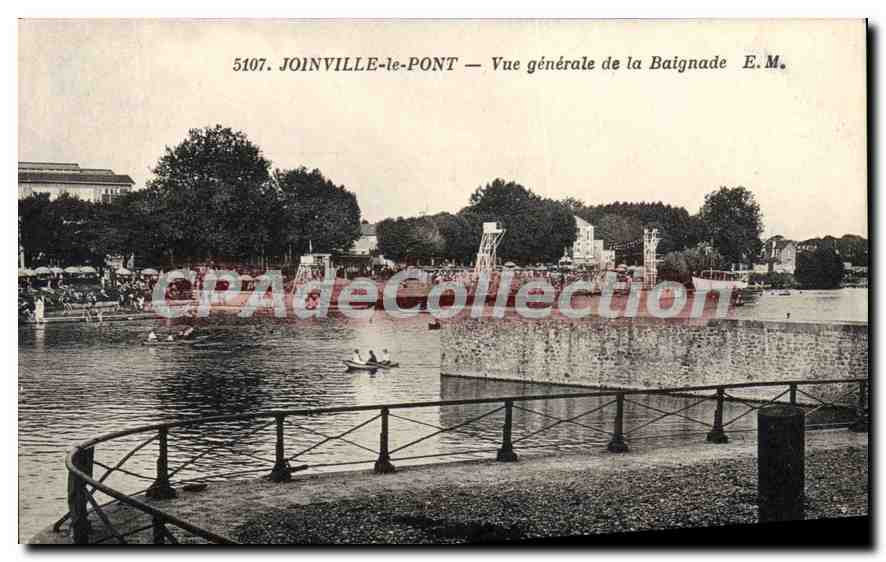 CPA Joinville Le Pont Vue Generale De la Baignade