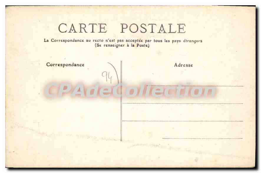 CPA Nogent Sur Marne ponton de natation de l'école militaire de gymnastique et d'escrime de Joinvill — Reverso